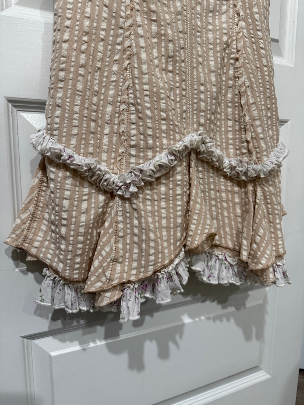 Pilcro V-Neck Ruffle Mini Dress - Picture 4 of 8